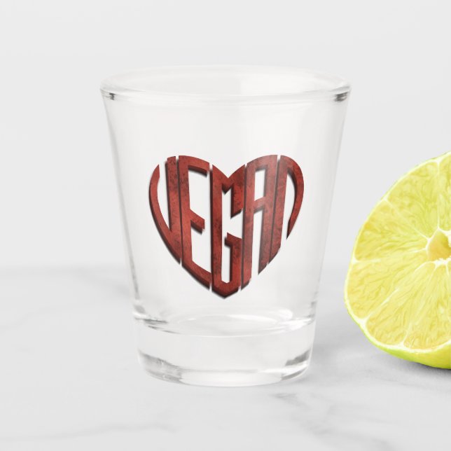 Vaso De Chupito Vegan Flower Heart (Anverso)