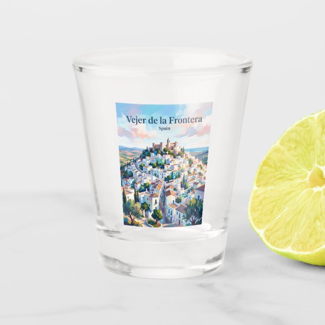 Vaso De Chupito Vejer de la Frontera España (Anverso)