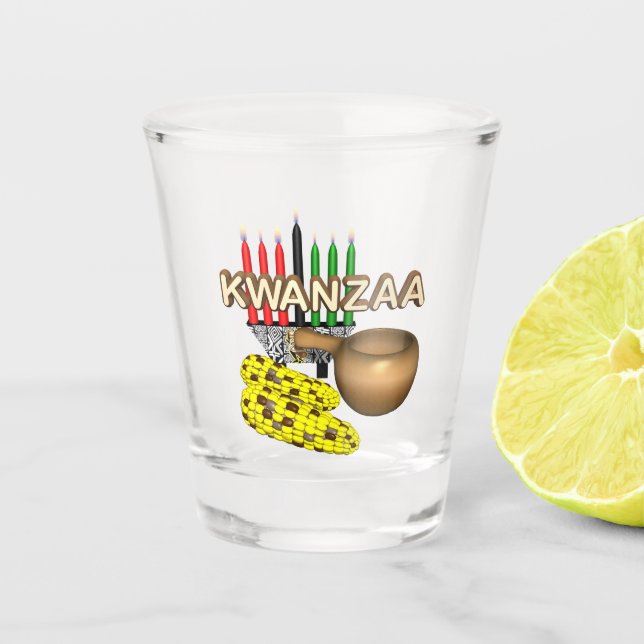 Vaso De Chupito Velas de Kwanzaa- (Anverso)