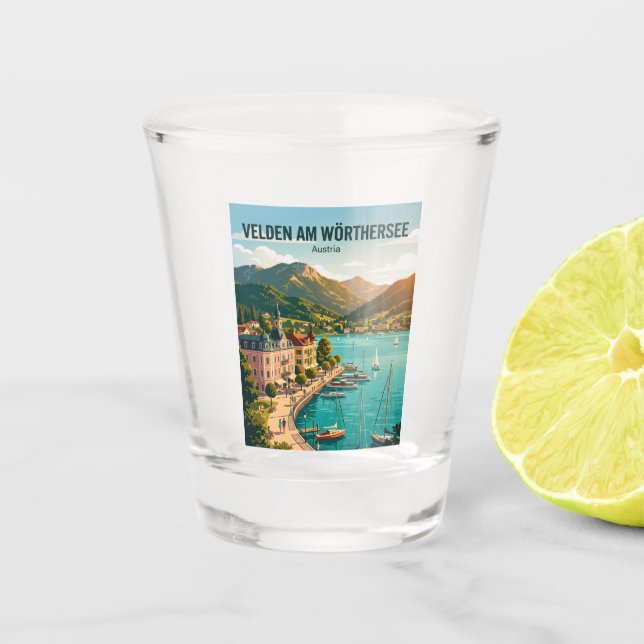Vaso De Chupito Velden am Wörthersee Austria (Anverso)