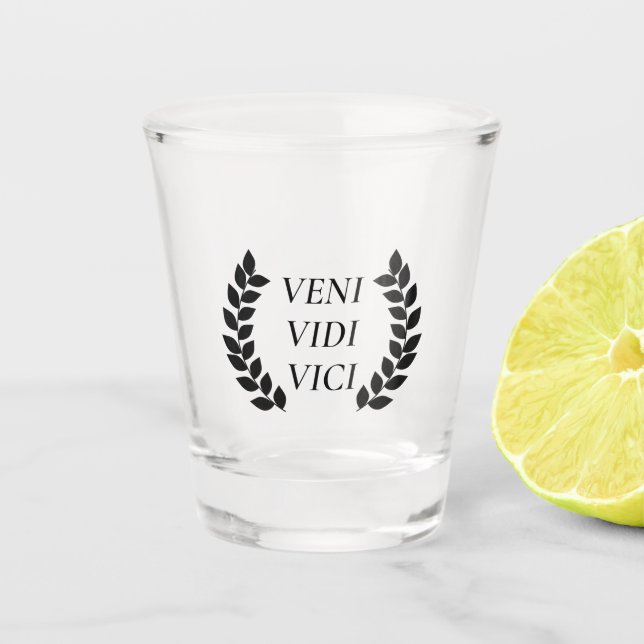 Vaso De Chupito Veni Vidi Vici (Anverso)