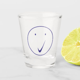 Vaso De Chupito Ver cara - Marcar, Transp/Azul.