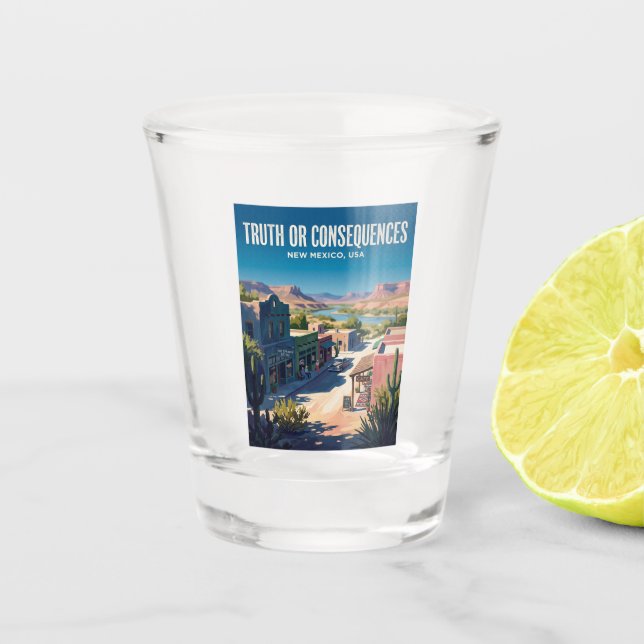 Vaso De Chupito Verdad o Consecuencias EE. UU. (Anverso)