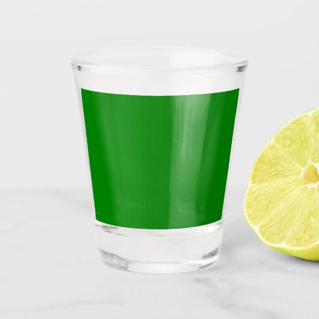 Vaso De Chupito Verdadero verde (Anverso)
