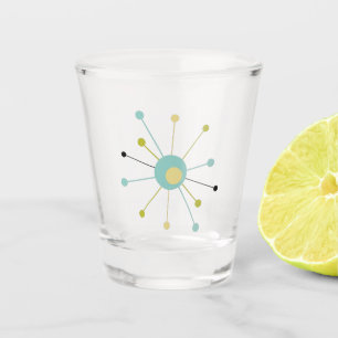 Vaso De Chupito Verde amarillo azul atómico de Starburst a mediado