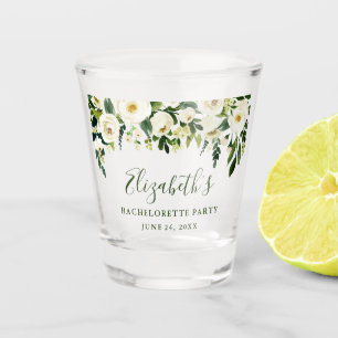 Vaso De Chupito Verde de la acuarela del fiesta de Bachelorette