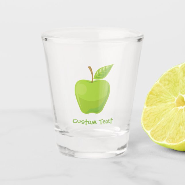 Vaso De Chupito Verde manzana (Anverso)