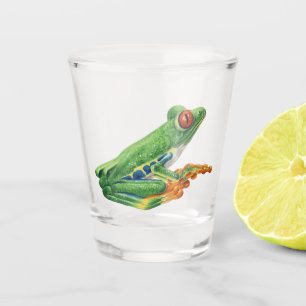 Vaso De Chupito Verde Rana