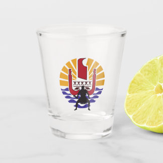 Vaso De Chupito Verre à Shot Transparent – Drapeau Polynésien 🇵🇫