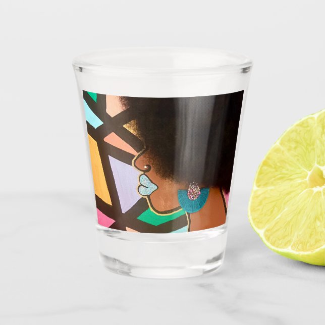 Vaso De Chupito Verses in Her Volume Shot Glass (Anverso)