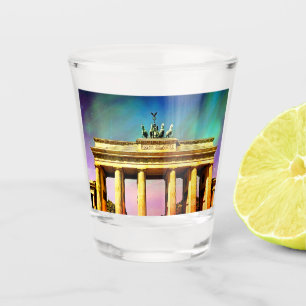 Vaso De Chupito Versión de arte de la Puerta de Brandenburgo