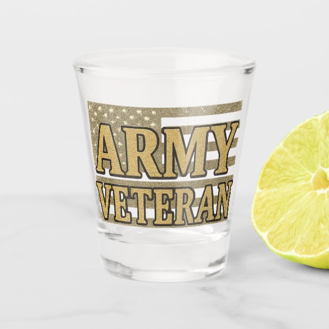 Vaso De Chupito Veterano del Ejército (Anverso)