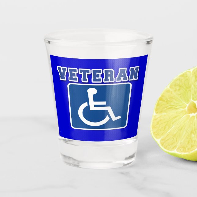 Vaso De Chupito Veterano discapacitado (Anverso)