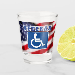 Vaso De Chupito Veteranos discapacitados de los Estados Unidos