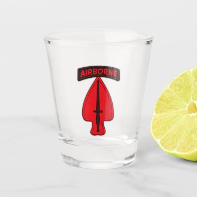 Vaso De Chupito Veterinarios especiales de los veteranos de la (Anverso)