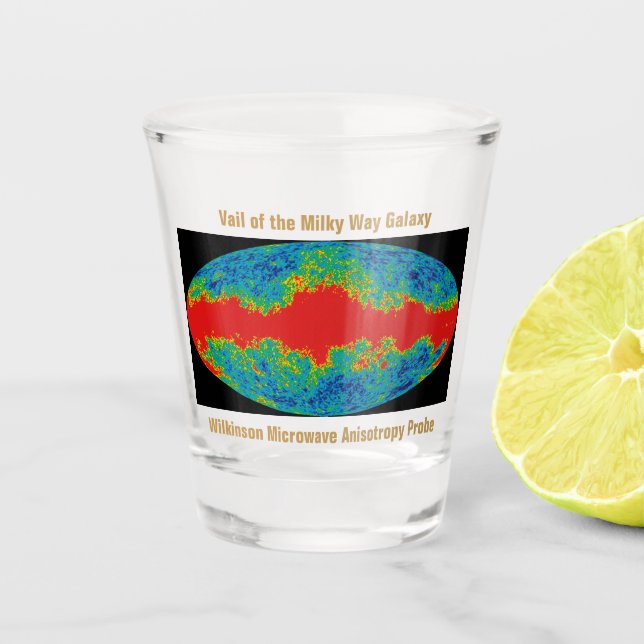 Vaso De Chupito Vía Láctea Velo De Galaxia Sobre Universo WMAP (Anverso)