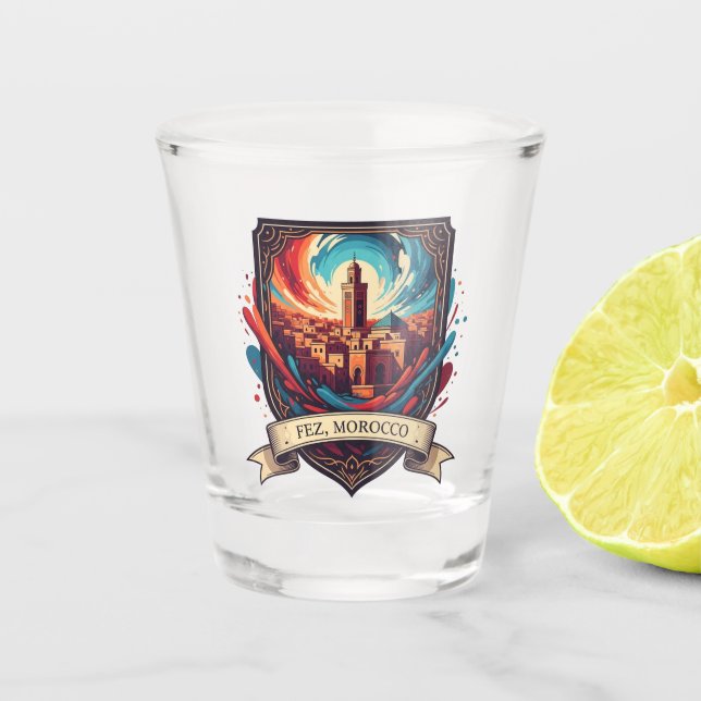 Vaso De Chupito Viaje a Fez Marruecos (Anverso)