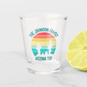 Vaso De Chupito Viaje al desierto de personalizado Cactus Sunset A