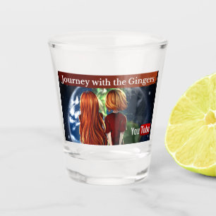Vaso De Chupito Viaje Con Los Gingers - Vidrio Disparado