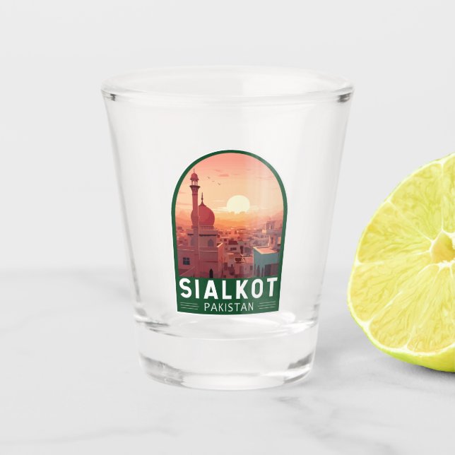 Vaso De Chupito Viaje de arte de Sialkot Pakistan (Anverso)