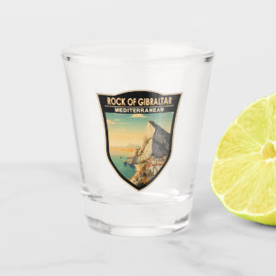 Vaso De Chupito Viaje de arte del Rock of Gibraltar