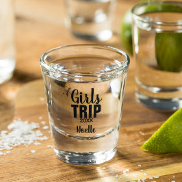 Vaso De Chupito Viaje de chicas con corona y año