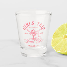 Vaso De Chupito Viaje de chicas del club social Martini rosa meloc