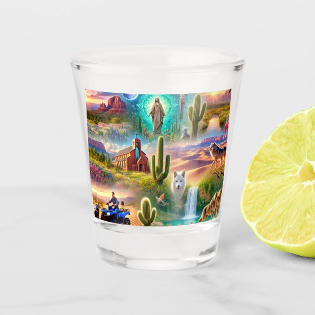 Vaso De Chupito Viaje espiritual de Arizona (Anverso)