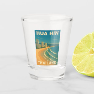 Vaso De Chupito Viaje retro vintage Hua Hin Thailand Beach