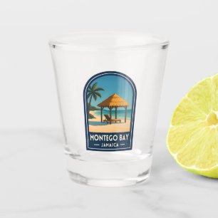 Vaso De Chupito Viaje Vintage Montego Bay Jamaica Playa Retro