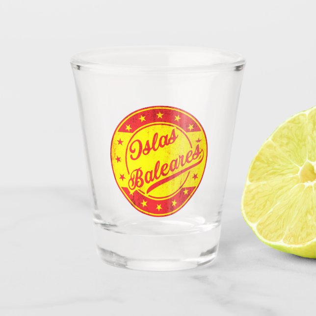 Vaso De Chupito Viajero global - España - Islas Baleares (Anverso)