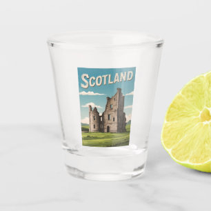 Vaso De Chupito Viajes de época Escocia Highlands Retro Scenic