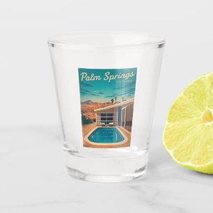 Vaso De Chupito Viajes de época Palm Springs California Scenic