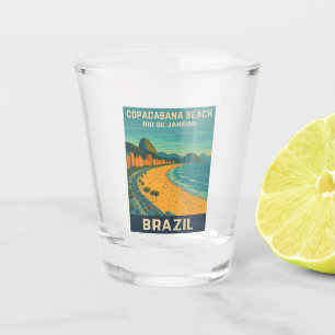 Vaso De Chupito Viajes de época Playa Río de Janeiro Copacabana