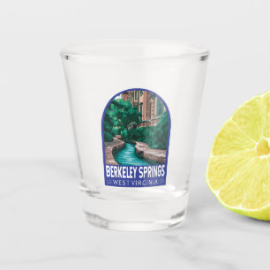 Vaso De Chupito Viajes de Ilustracion de Berkeley Springs West Vir