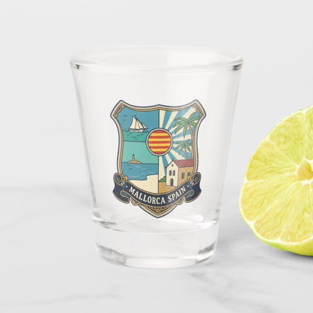 Vaso De Chupito Viajes en Mallorca (Anverso)