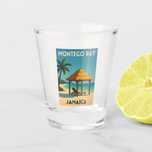 Vaso De Chupito Viajes Retro Vintage Montego Bay Jamaica Playa