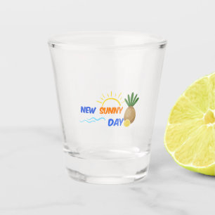 Vaso De Chupito Vibes de verano de nuevos días soleados, aloha, p