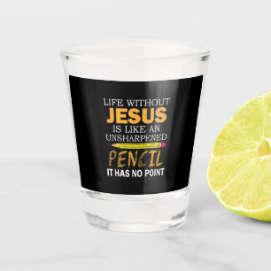 Vaso De Chupito Vida Sin Jesús Divertida Fe Religiosa Cristiana