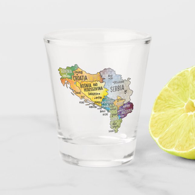 Vaso De Chupito Vidrio balcánico (Anverso)