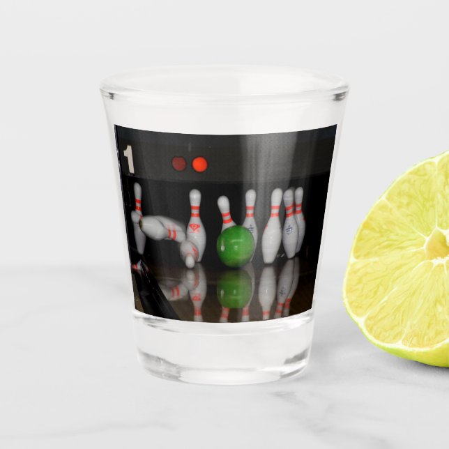 Vaso De Chupito Vidrio Bowling Shot (Anverso)