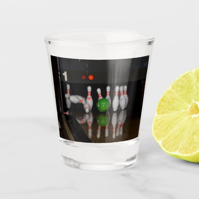 Vaso De Chupito Vidrio Bowling Shot (Anverso)