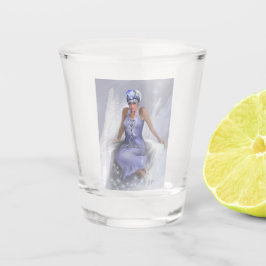 Vaso De Chupito Vidrio caliente de llama de invierno