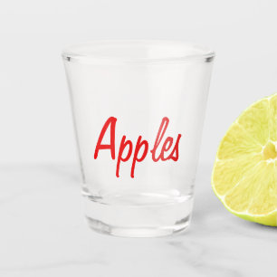 Vaso De Chupito Vidrio caliente de manzanas