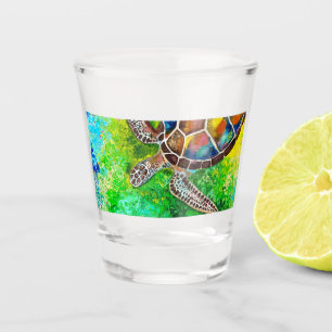 Vaso De Chupito Vidrio caliente de tortuga