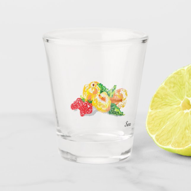 Vaso De Chupito Vidrio caliente : Frutas (Anverso)