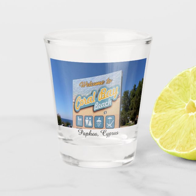 Vaso De Chupito Vidrio caliente (Paphos, Chipre) (Anverso)