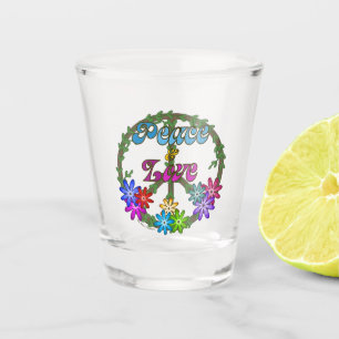 Vaso De Chupito Vidrio caliente - Paz y Amor