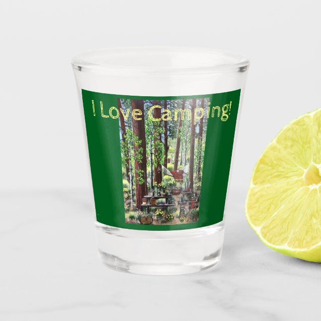 Vaso De Chupito Vidrio Camping Shot (Anverso)