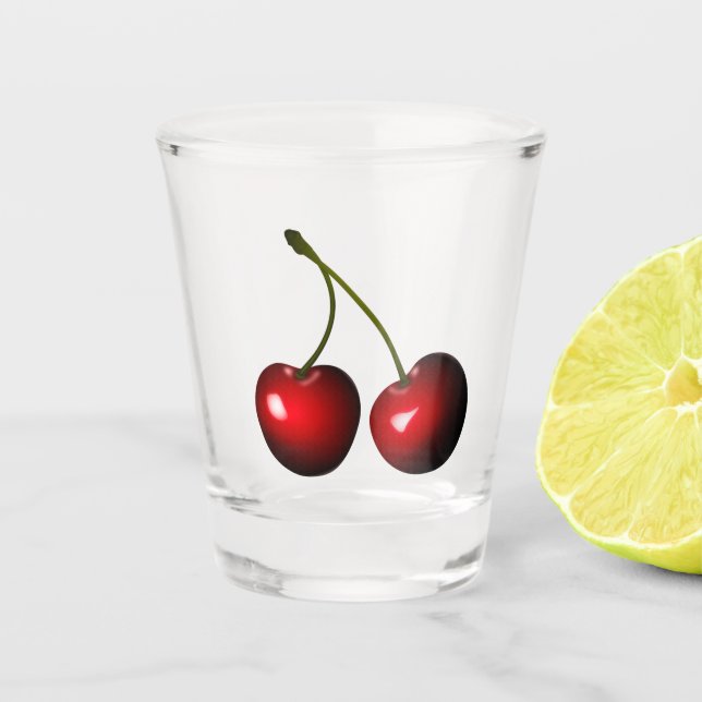 Vaso De Chupito Vidrio Cherry Shot - Dulce (Anverso)
